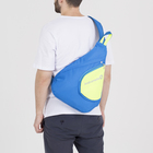 Рюкзак молодёжный, отдел на молнии, наружный карман, цвет голубой - Фото 2