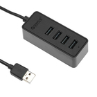 Разветвитель USB (Hub) Orico W5P-U2, 4 порта USB2.0, до 480 Мбит/с, черный - Фото 1