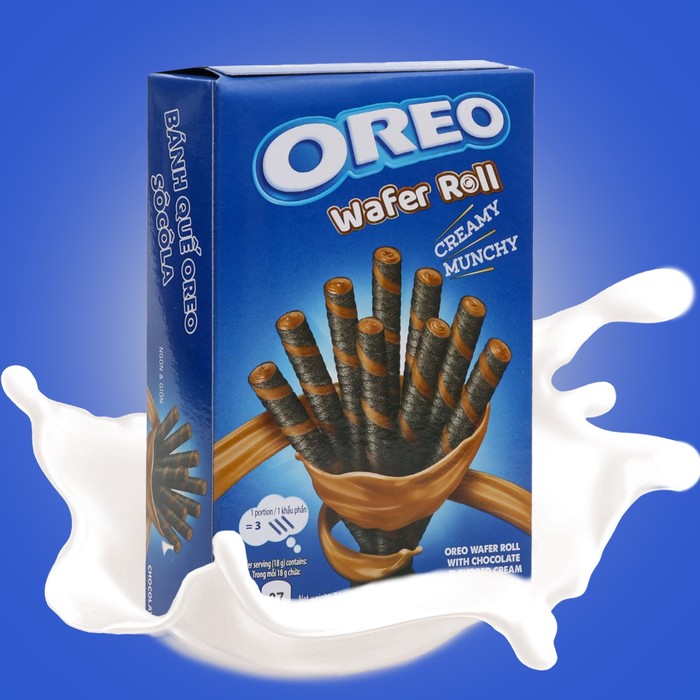 Печенье Oreo Wafer Roll Choco, 54 г - Фото 1