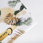 Бумага упаковочная крафтовая «Тропики», 50 х 70 см - Фото 3