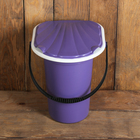 Ведро-туалет, 18 л, съёмный стульчак, фиолетовый - Фото 2