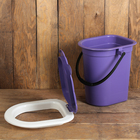Ведро-туалет, 18 л, съёмный стульчак, фиолетовый - Фото 5