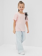 Футболка детская KAFTAN "Бантик", р.28 (86-92 см), розовый - фото 809599554
