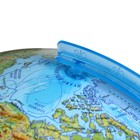 Интерактивный глобус физико-политический, диаметр 320 мм, с подсветкой - Фото 3