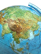 Интерактивный глобус физико-политический, диаметр 320 мм, с подсветкой - Фото 8