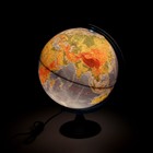 Интерактивный глобус физико-политический, диаметр 320 мм, с подсветкой, с очками - Фото 2