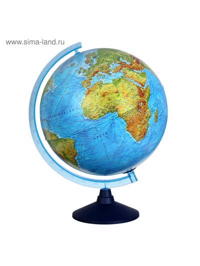 Глобус физико-политический «Глобен», интерактивный, диаметр 320 мм, с подсветкой от батареек, с очками