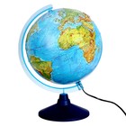 Глобус физико-политический "Глобен", интерактивный, диаметр 250 мм, рельефный, с подсветкой, с очками - фото 110057100