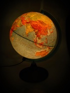 Глобус физико-политический «Глобен», интерактивный, диаметр 250 мм, рельефный, с подсветкой, с очками 4663420 - фото 9189006