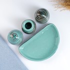 Набор для специй Борисовская керамика «Скандинавия», 5 предметов, бирюзовый - Фото 8