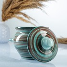 Горшочек для запекания Борисовская керамика «Скандинавия», 500 мл, 10×10.5 см, голубой - Фото 2