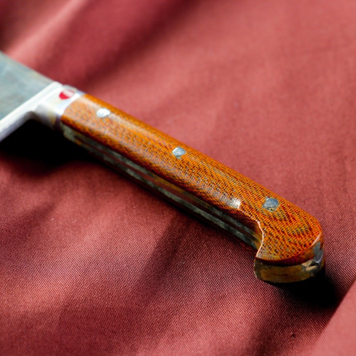 Нож Пчак Шархон - текстолит олово чирчик (11-12 см) - фото 1905596595