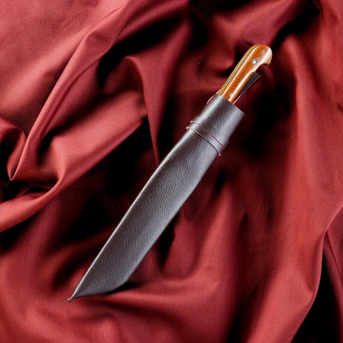Нож Пчак Шархон - текстолит олово чирчик (11-12 см) - фото 1905596596