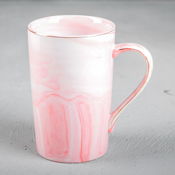 Кружка керамическая «Доброе утро, любимая», 350 мл, цвет розовый - фото 1886430349
