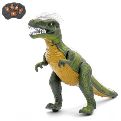 Динозавр радиоуправляемый "T-Rex", световые и звуковые эффекты, работает от бат. В ПАКЕТЕ