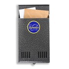 Ящик почтовый без замка (с петлёй), вертикальный, серебристый - Фото 5