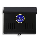 Ящик почтовый без замка (с петлёй), горизонтальный «Мини», чёрный - Фото 6