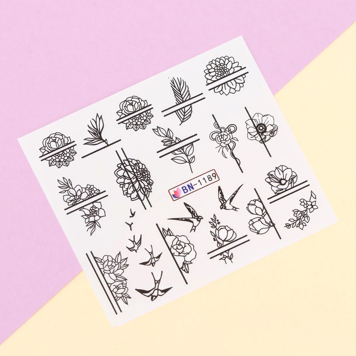 Слайдер - дизайн для ногтей «Линия», фасовка 6 шт - Фото 1