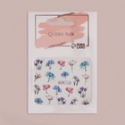 Слайдеры для ногтей «Цветочная нежность», фасовка 6 шт, разноцветные - фото 31466733