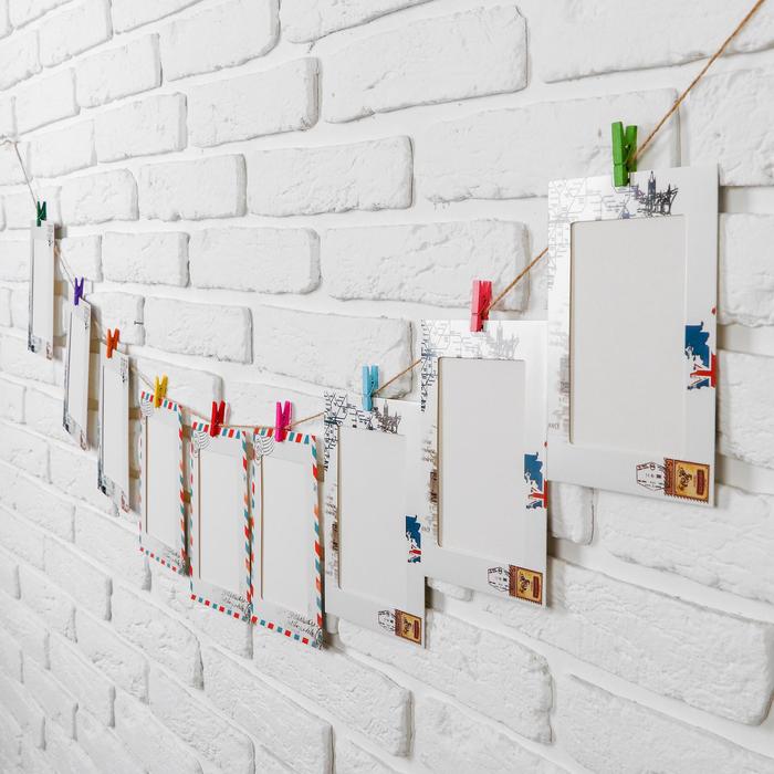 Фоторамки на прищепках, набор 9 шт. - Фото 1