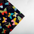 Бумага упаковочная глянцевая «Тропические бабочки», 70 х 100 см - Фото 3