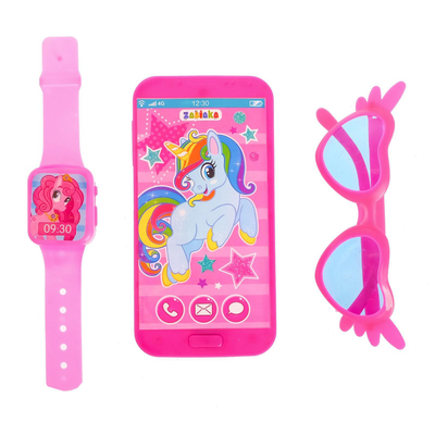 УЦЕНКА Игровой набор «Волшебный мир пони»: телефон, очки, часы, русская озвучка, МИКС