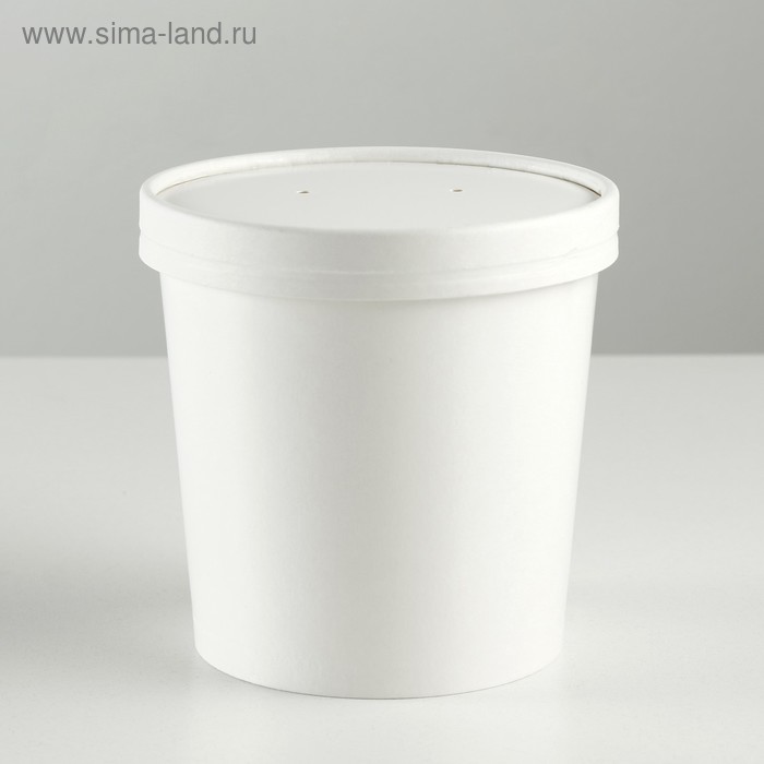Супница белая, 0,760 л - Фото 1