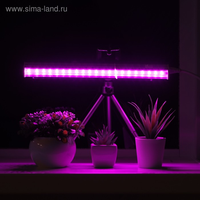 Светильник для растений, 6 Вт, 7 мкмоль/с, длина 300мм, высота установки 130 мм, для рассады - Фото 1