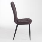 Стул для кухни «Клик Мебель. Квадро», искусственная кожа, цвет чёрный/AERO венге - Фото 3