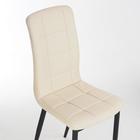 Стул для кухни «Квадро», искусственная кожа, металл чёрный/AERO кремовый - Фото 3