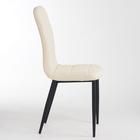 Стул для кухни «Квадро», искусственная кожа, металл чёрный/AERO кремовый - Фото 4