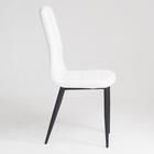 Стул для кухни «Клик Мебель. Квадро», искусственная кожа, цвет чёрный/AERO белый - Фото 3