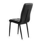 Стул для кухни «Клик Мебель. Квадро», искусственная кожа, цвет чёрный/AERO чёрный - Фото 4