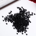 Набор круглых бусин, пластик,  4 мм, 25 гр, чёрные - фото 320139006