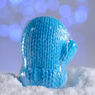 Бомбочка для ванн «Варежка», синяя, с ароматом шоколада, 125 г - Фото 3