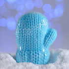 Бомбочка для ванн «Варежка», синяя, с ароматом шоколада, 125 г - Фото 4