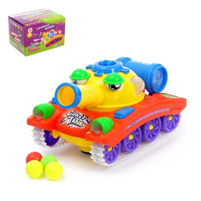 УЦЕНКА Танк «Разрушитель», стреляет, работает от батареек, световые и звуковые эффекты