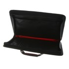 Папка с ручками каркасная, текстиль, А4, 50 мм, 330 х 260 мм, «Тихвин», «Шашки», красная 4667457