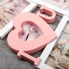 Фоторамка - коллаж на 4 фото 9×9, 10×15, 13×18 см «Я люблю тебя», пластик, мультирамка, белая с розовым, 39.5×32 см - Фото 3