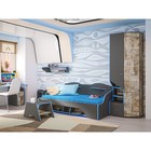 Кровать «Индиго 11.03», с подсветкой, с ортопедическим основанием, 2050×1125×831 мм, цвет тёмно-серый/графит - Фото 2