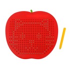 Магнитный планшет «Яблоко», большое, 468 отверстий, цвет красный - фото 3844759