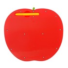 Магнитный планшет «Яблоко», большое, 468 отверстий, цвет красный - фото 3844761