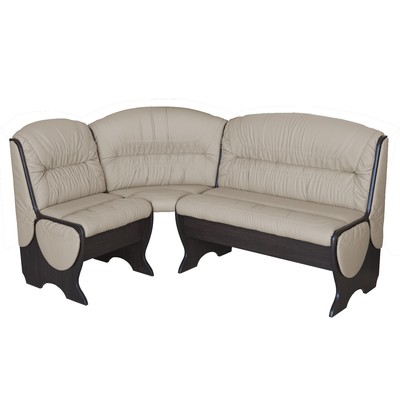 Кухонный уголок «Феникс 3 КУ- 8», категория 1, без стола, 1740/1230×700×940 мм, цвет венге/бежевый