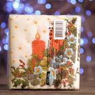 Новогодние салфетки бумажные Classic "Свечи", 1 слой, 33*33 см, 50 листов - Фото 2