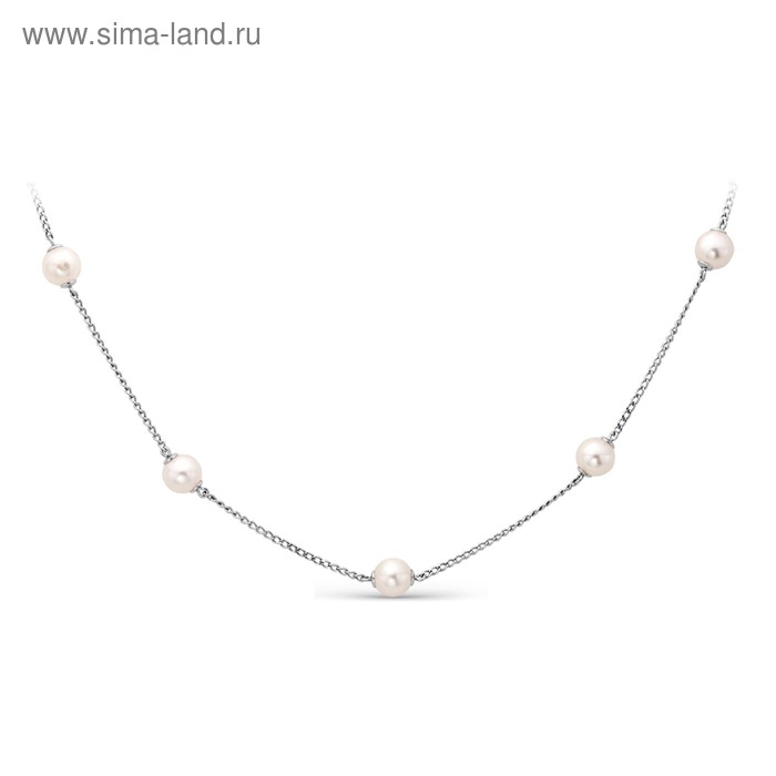 Колье «Бусинки» посеребрение, 45см - Фото 1