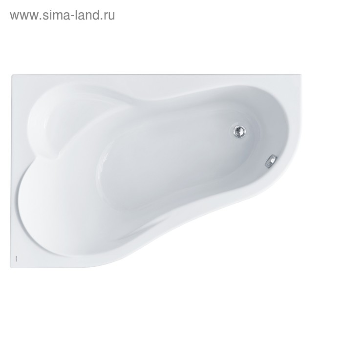 Ванна акриловая Santek «Ибица» 150х100 см, асимметричная левая, белая - Фото 1