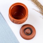 Горшочек для запекания Кунгурская керамика «Молочение», 500 мл, коричневый - Фото 3