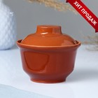 Горшок для запекания Кунгурская керамика «Застолье», 400 мл, коричневый - Фото 1