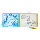 Книжка для рисования водой многоразовая «Весёлый зоопарк» с водным маркером - фото 6249815