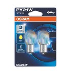 Лампа автомобильная Osram Diadem, PY21W, 12 В, 21 Вт, набор 2 шт, 7507LDA-02B - фото 293968